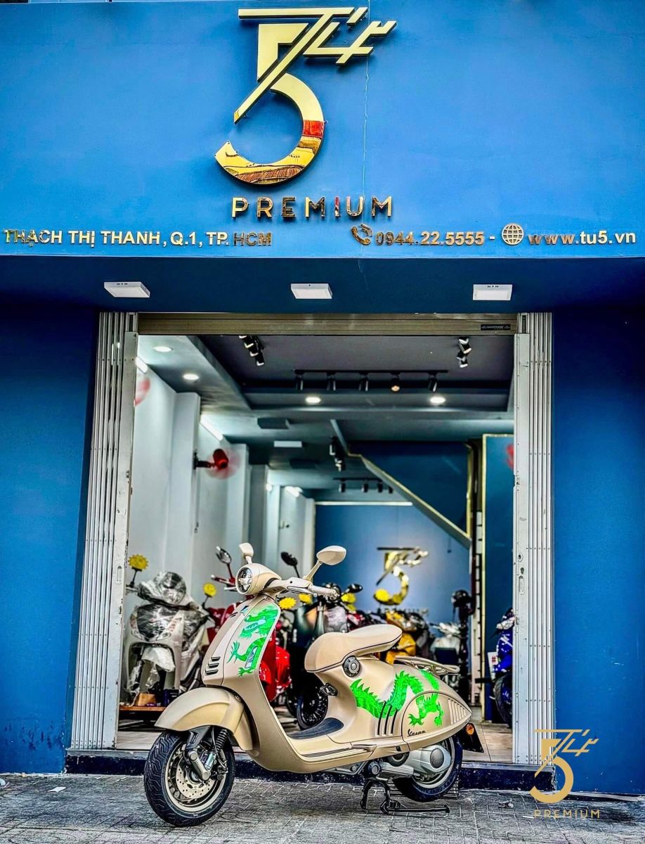 Tứ 5 Premium bán xe Vespa cũ biển số đẹp